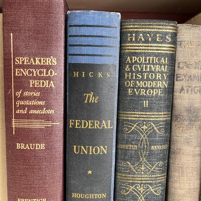 Vintage hard back shelf