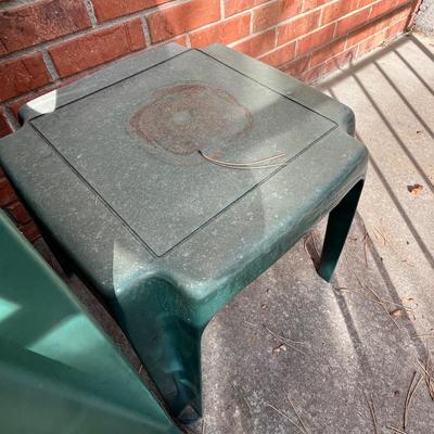 Plastic patio chairs