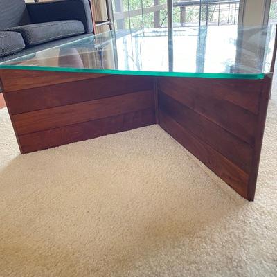 MCM Glass Top Coffee Table (LR-SS)