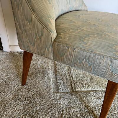 Mid Century Modern Upholstered Slipper Chair (P-RG)