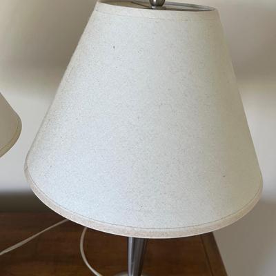 Pair of Aluminum Table Lamps (P-RG)