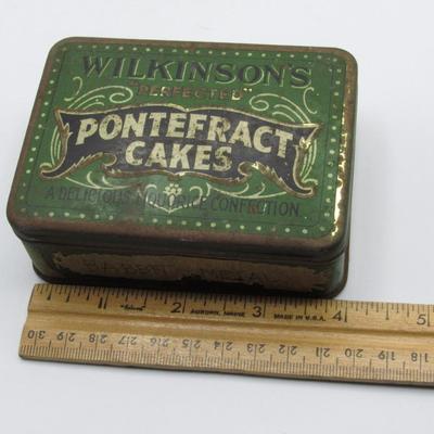 Vintage Wilkinson's Candy Pontefract Cakes Licorice Tin