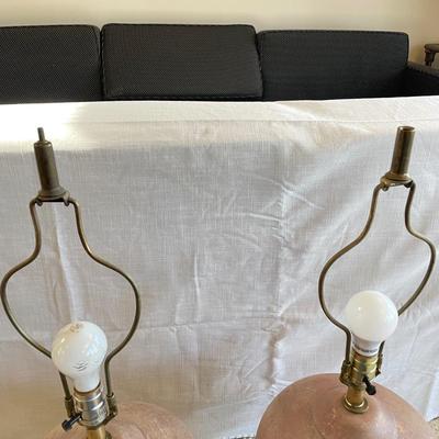 Matching Pair of Ceramic Lamps (LR-SS)