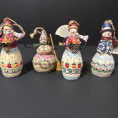 Lot of Jim Shore Snowmen with Tags