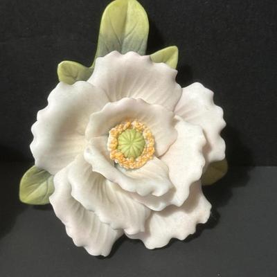 Lot of 3 Vintage Bisque Flowers