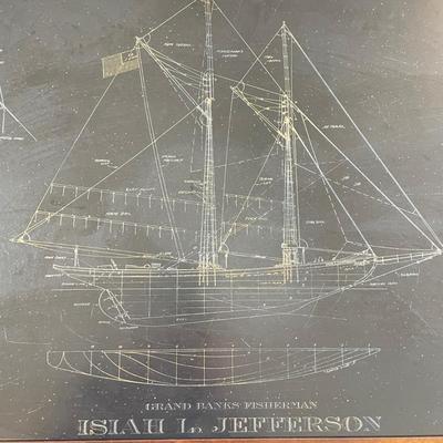 Isiah L Jefferson Grand Banks Fisherman Slate Side Table (LR-SS)