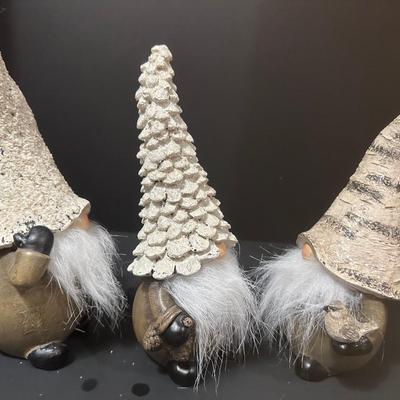 Lot of 3 Winter Gnomes - Indoor