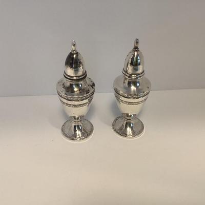Sterling salt & pepper shakers NOT WEIGHTED