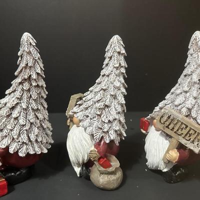 3 Glittery Christmas Gnomes