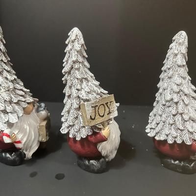3 Glittery Christmas Gnomes