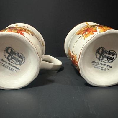 Cracker Barrel Fall Collectible Mugs