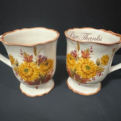 Cracker Barrel Fall Collectible Mugs