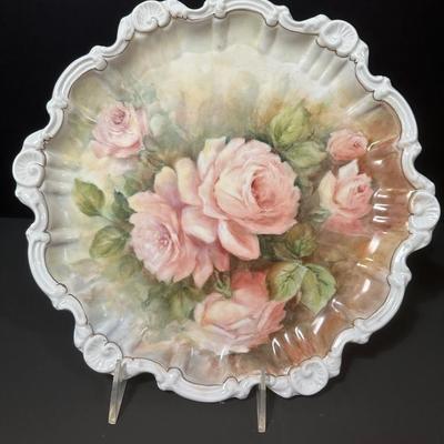 Vintage, Delicate Hand Painted Plate