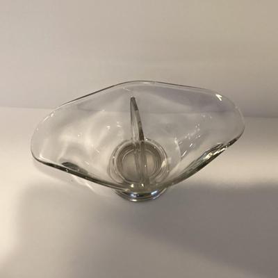 DIVIDED STERLING BASE CANDY / NUT DISH