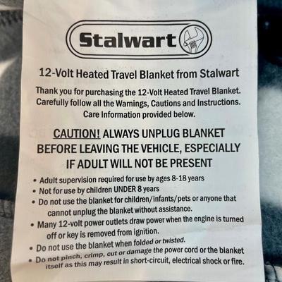 12-Volt Heated Travel Blanket for Car Use