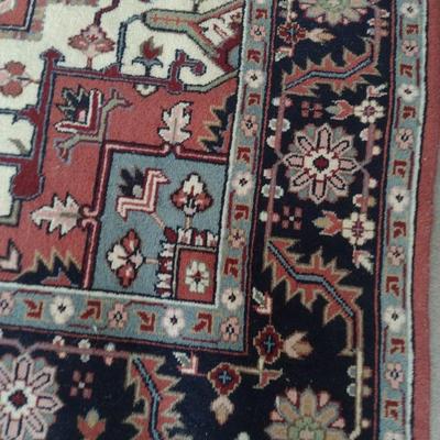 Persian Style Wool Area Rug 9'x6'