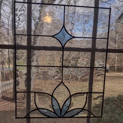 Three Pieces of Stained-Glass Window Decor