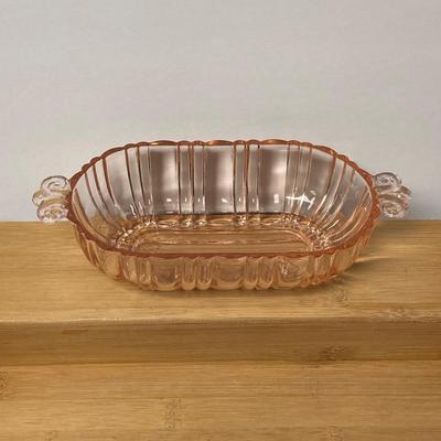 LOT 25: Collection of Pink Depression Glass - Cream & Sugar Bowls, 