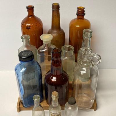 LOT 27: Collection of Vintage Glass Bottles - Clorox and More