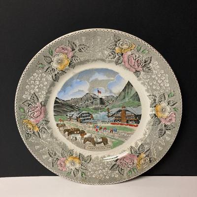 LOT 32: Vintage Plate Collection - Many Glacier Hotel, Signed Imperial PSL and More