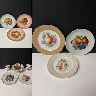 LOT 33: Hand Painted Gold Trimmed Dishes- JWK, Betson, German and More