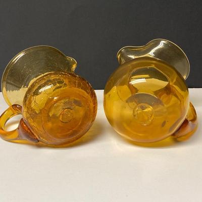 LOT 35: Amber / Yellow Glass Collection - Hand Blown, Depression and More