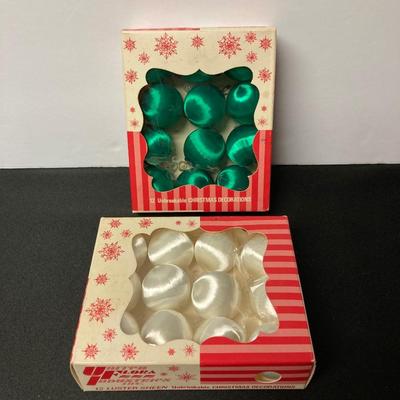 LOT 49: Vintage Glass Christmas Ornaments and More