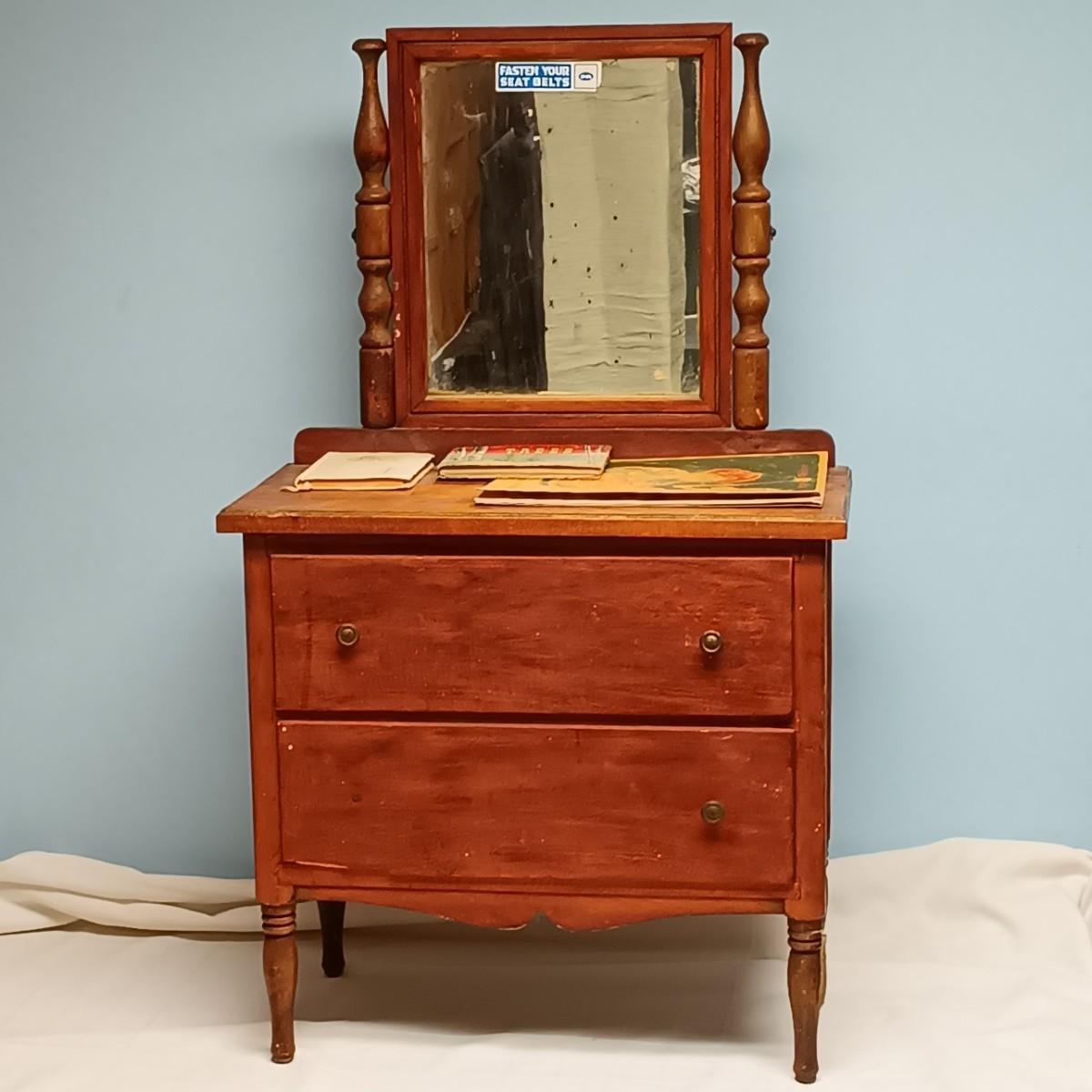 LOT 172B Antique Childs Vanity Dresser