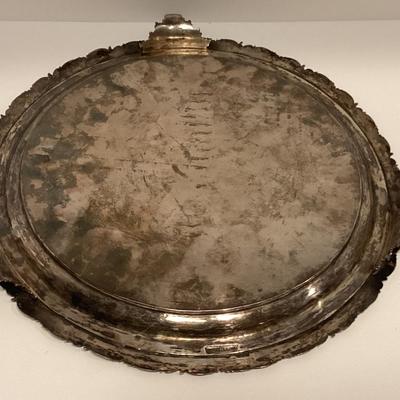 ANTIQUE LINCOLN & REED PURE SILVER COIN TRAY