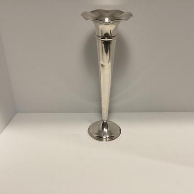 EMPIRE STERLING SILVER WEIGHTED TRUMPET SHAPE VASE