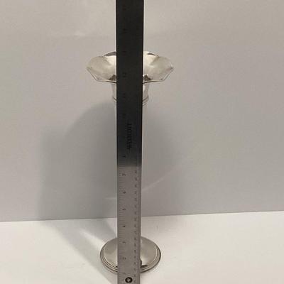 EMPIRE STERLING SILVER WEIGHTED TRUMPET SHAPE VASE