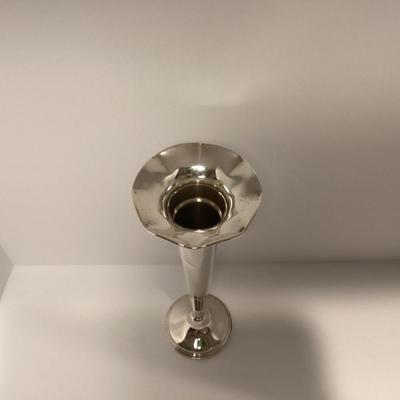EMPIRE STERLING SILVER WEIGHTED TRUMPET SHAPE VASE