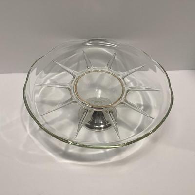 DUNCHIN WEIGHTED STERLING SILVER BASE CAKE / DESSERT PLATE
