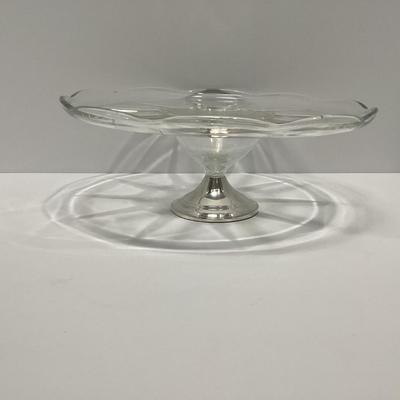 DUNCHIN WEIGHTED STERLING SILVER BASE CAKE / DESSERT PLATE