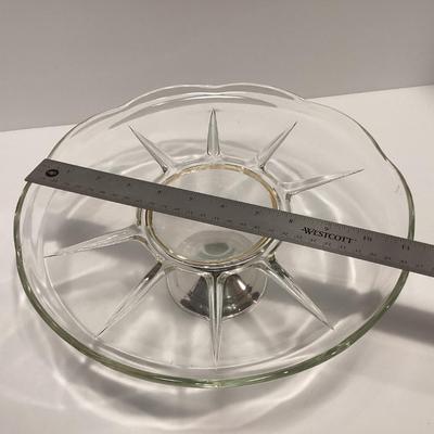 DUNCHIN WEIGHTED STERLING SILVER BASE CAKE / DESSERT PLATE