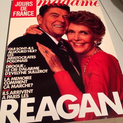 Reagan Magazine Covers Expanded Copies On Boards