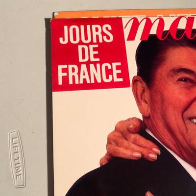 Reagan Magazine Covers Expanded Copies On Boards