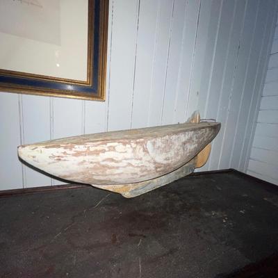 N189 Vintage Wooden Pond Yacht Hull
