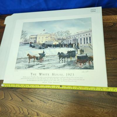 The White house 1909 By Tom Freeman Signed 36/500