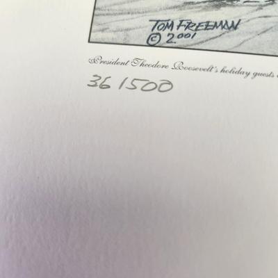 The White house 1909 By Tom Freeman Signed 36/500