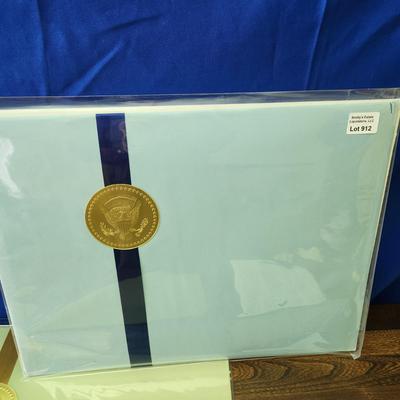 Large 1967 President LBJ Christmas Card with envelope