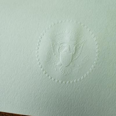 Large 1967 President LBJ Christmas Card with envelope