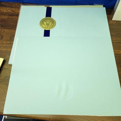 Large 1967 President LBJ Christmas Card with envelope