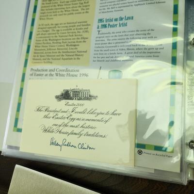 White House Easter Eggs & Binder with Easter at the White House Programs
