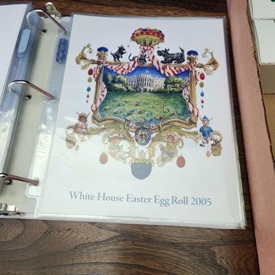White House Easter Eggs & Binder with Easter at the White House Programs