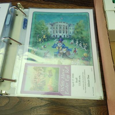 White House Easter Eggs & Binder with Easter at the White House Programs