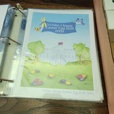 White House Easter Eggs & Binder with Easter at the White House Programs