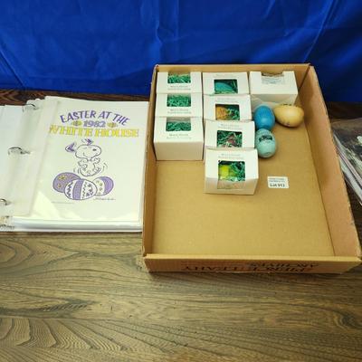 White House Easter Eggs & Binder with Easter at the White House Programs