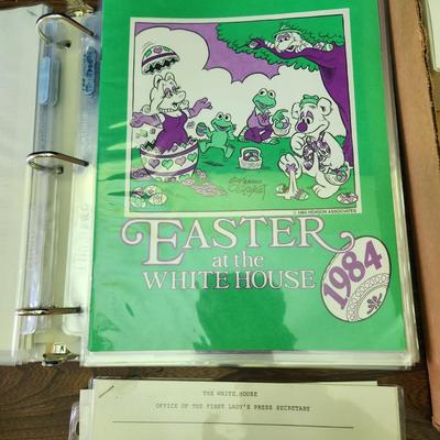 White House Easter Eggs & Binder with Easter at the White House Programs