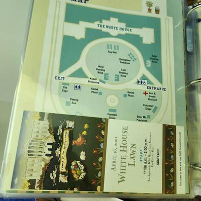 White House Easter Eggs & Binder with Easter at the White House Programs